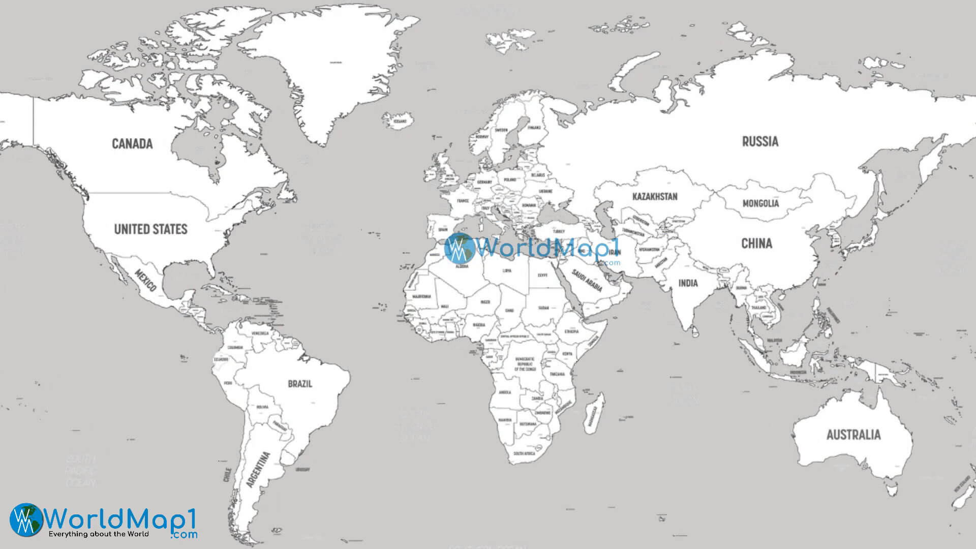 Dünya Ülkeleri Çizgili Haritası